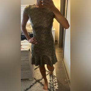 Michael Kors Black and Gold cocktail dress